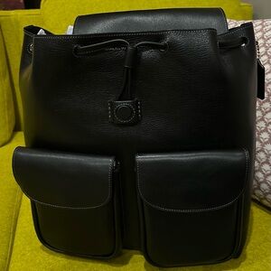 COACH CROSBY Backpack,  Black Leather